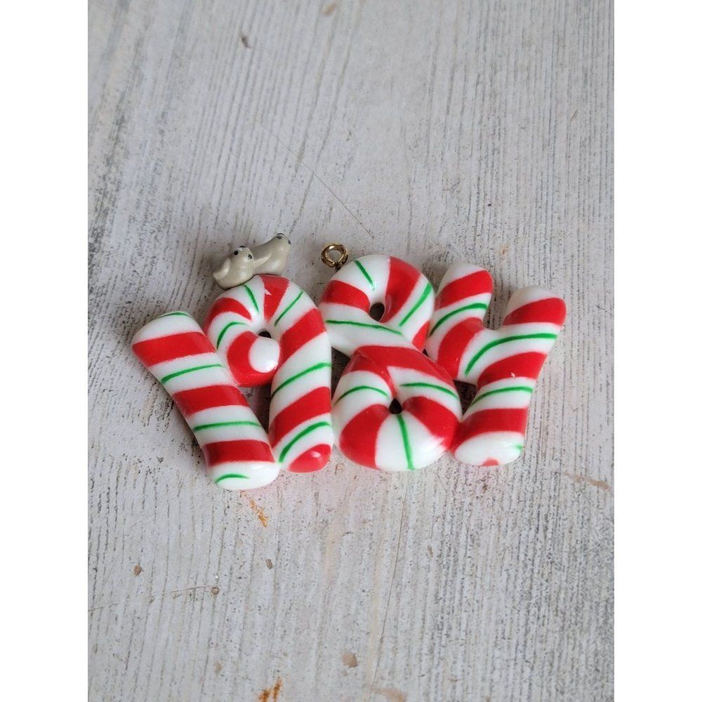 Hallmark vintage 1984 peppermint candy cane ornament Xmas
